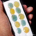 Aquamarine Lot, Loose Gemstone, Blue — 10 Pieces, 16mm to 20mm, 131.30 Ct, Brazil