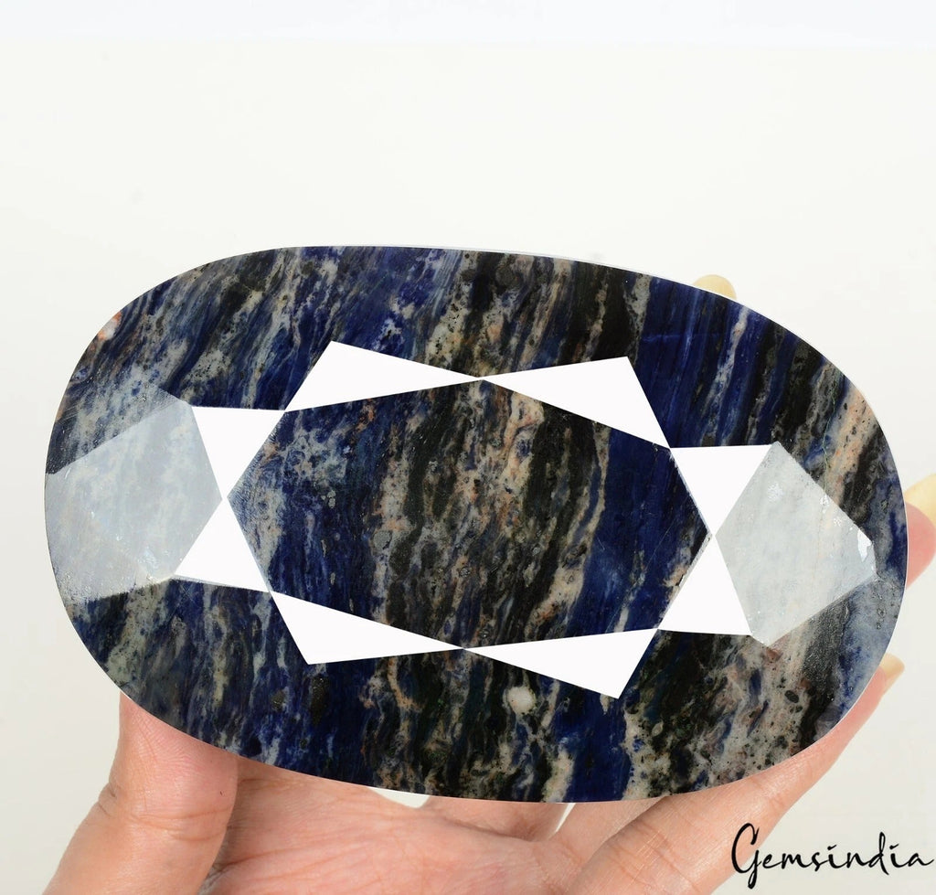 3100 Ct Rare Quality Oval Shape Sodalite Loose Museum Grade Earth Mined Gemstone