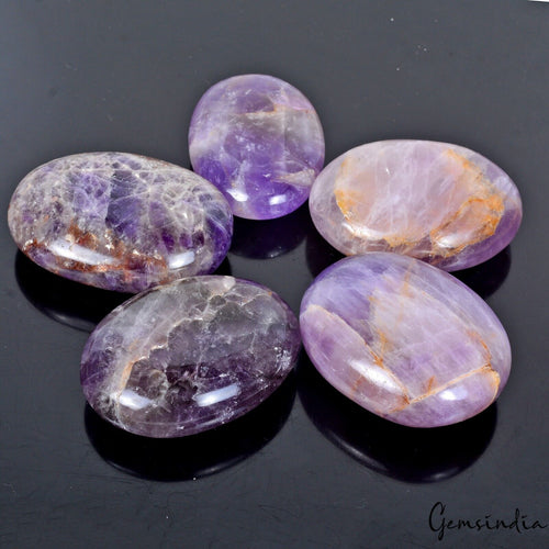 Amethyst Loose Gemstone, Untreated — 55mm, 2120 Ct