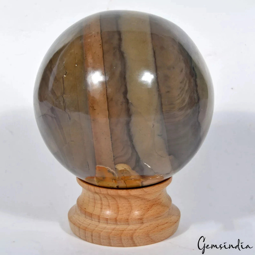 Agate Sphere — 76mm, 3100 Ct
