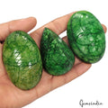 2040 Cts Natural Green Carving Emerald Mix Cut Earth Mined Loose Gems Lot 3 Pcs