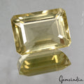 28 Cts Natural Untreated Brazilian Lemon Citrine Octagon Cut Loose Gem For Ring