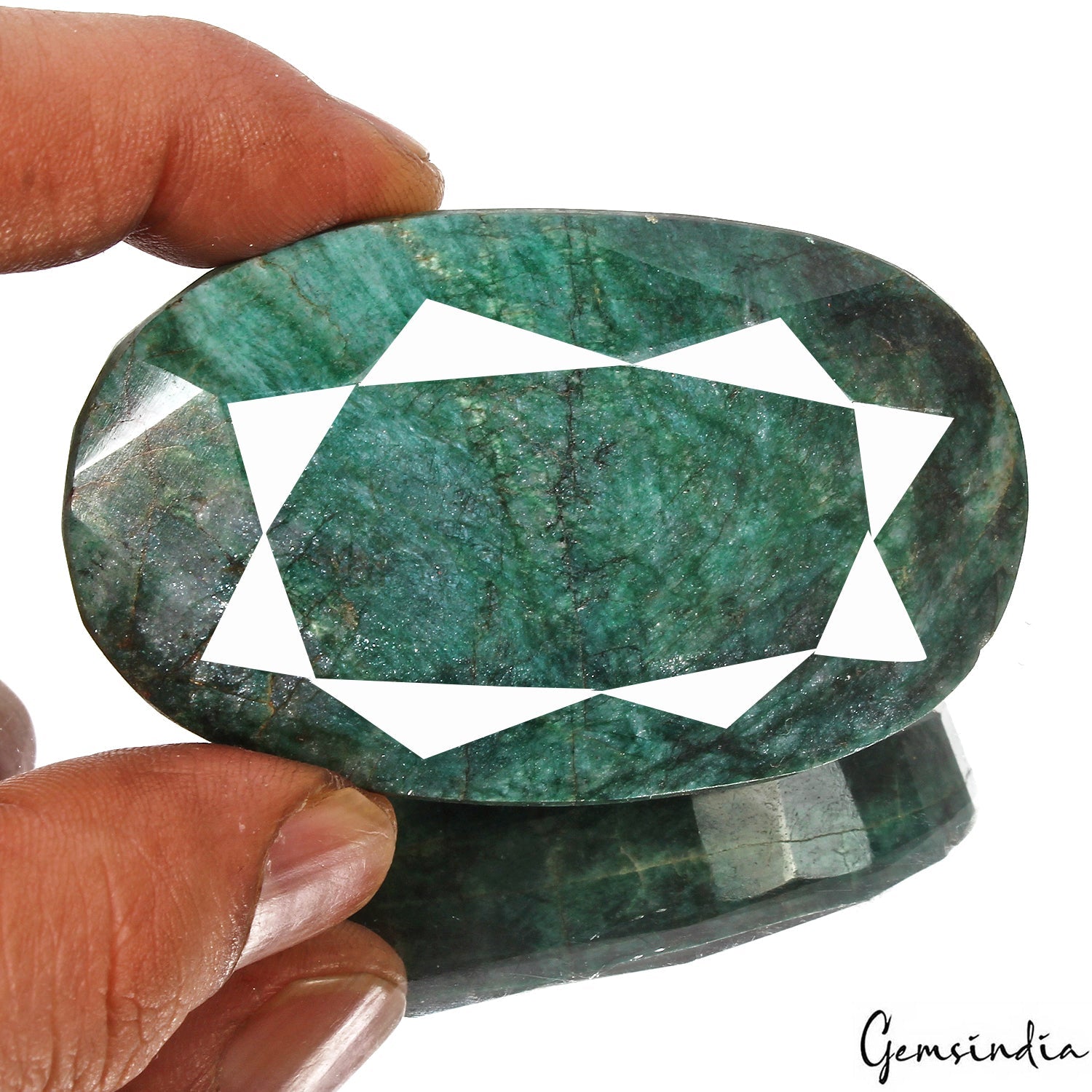 660 Ct Natural Brazilian Green Emerald Oval Faceted Cut Loose Huge Size Gemstone