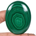 335 Ct Natural Untreated Green Malachite Artistic Design Oval Cab Loose Gemstone