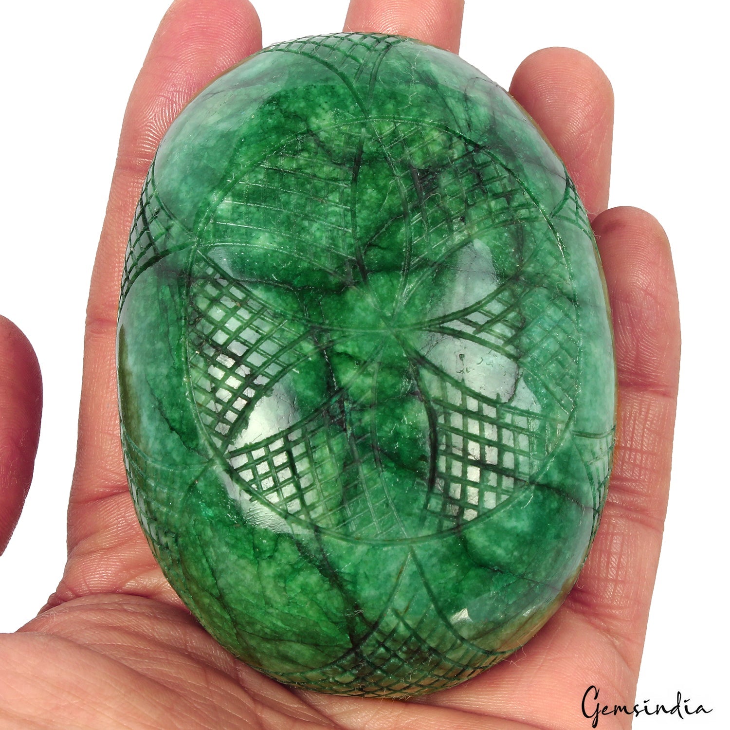 2300 Ct Natural Green Brazilian Emerald Oval Cut Carving Earth Mined Huge Gems