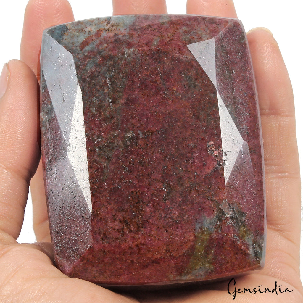 3130 Ct Natural Untreated Ruby Kyanite Cushion Cut Faceted Earth Mined Loose Gem