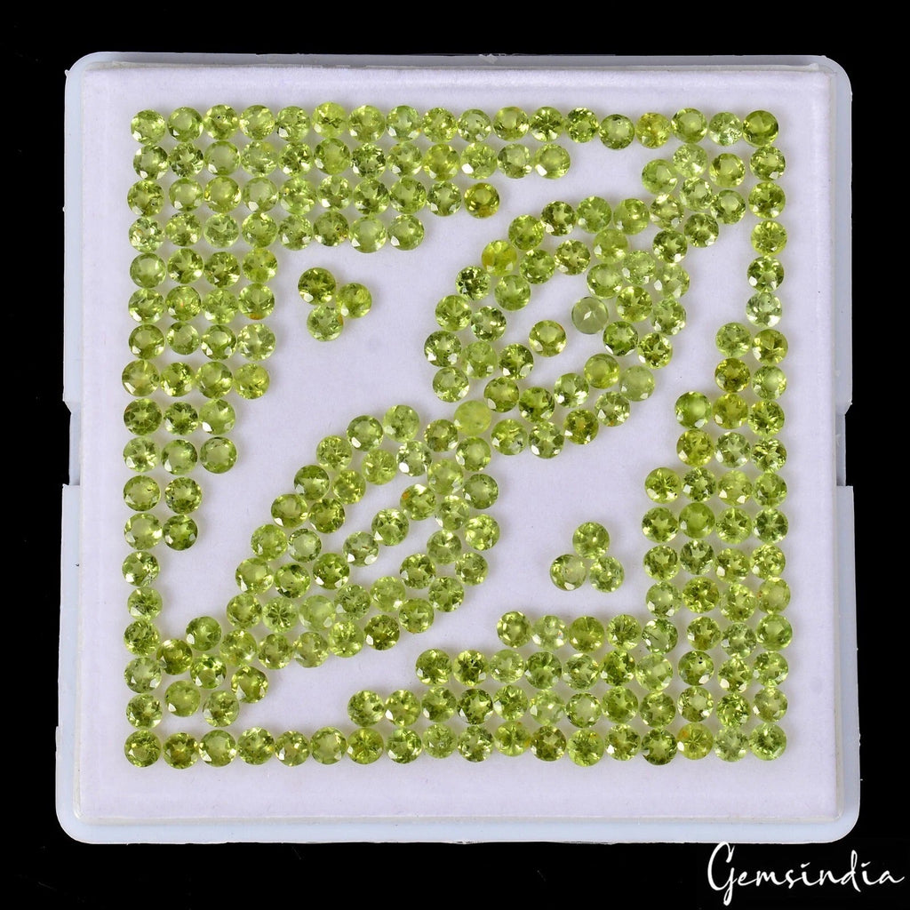 64.00 Ct 100% Natural Top Quality, Vivid Green Peridot, Round Cut Loose Gemstone