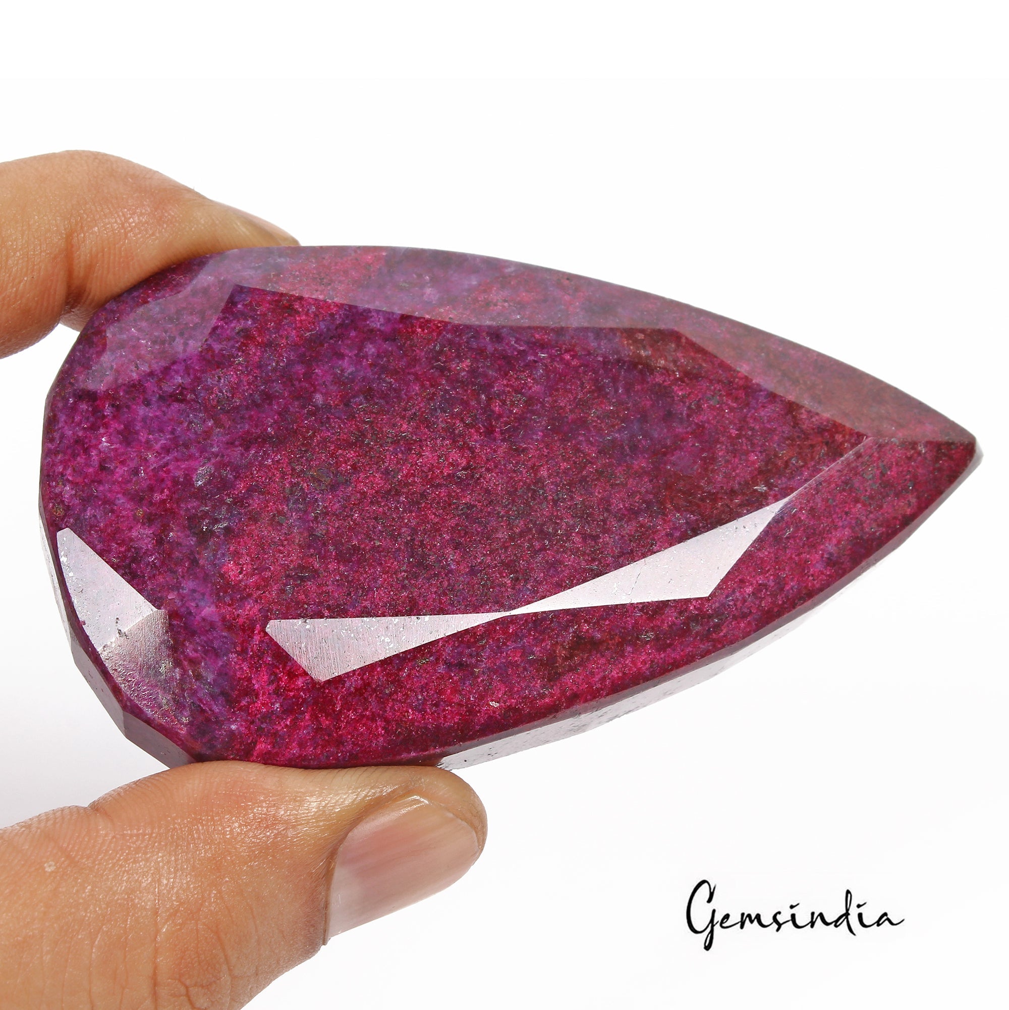 1050 Cts Natural African Red Ruby Pear Faceted Cut Huge Loose Earth Mined Gem