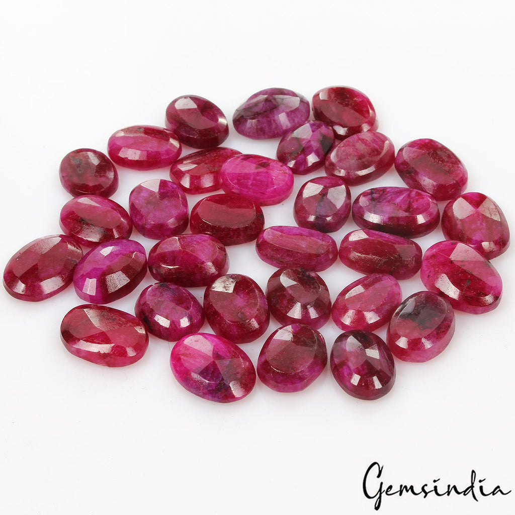 330 Ct Natural Pink Red Beryl Bixbite USA Mix Cut Loose 15-18mm Gemstones ~31 Pc