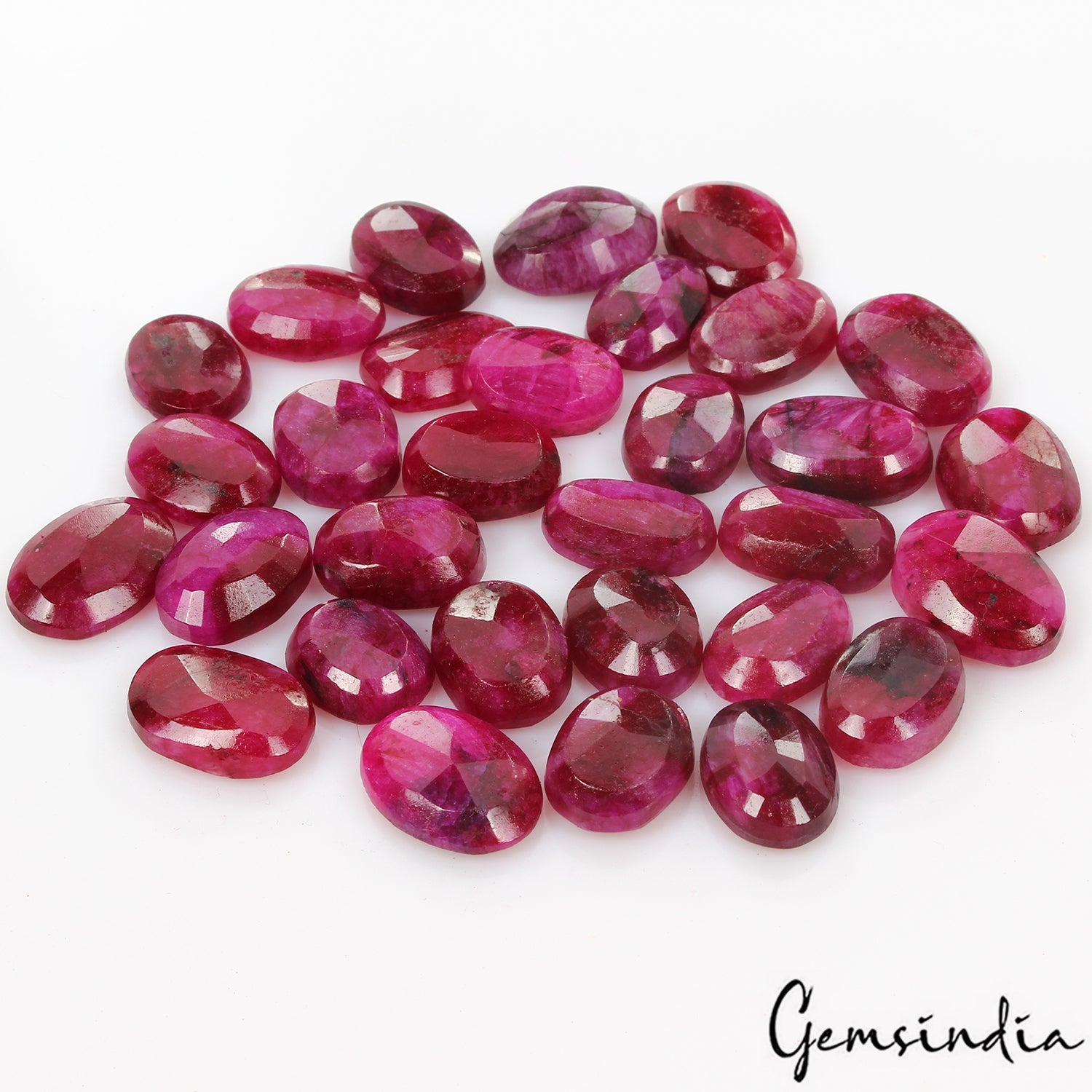 330 Ct Natural Pink Red Beryl Bixbite USA Mix Cut Loose 15-18mm Gemstones ~31 Pc