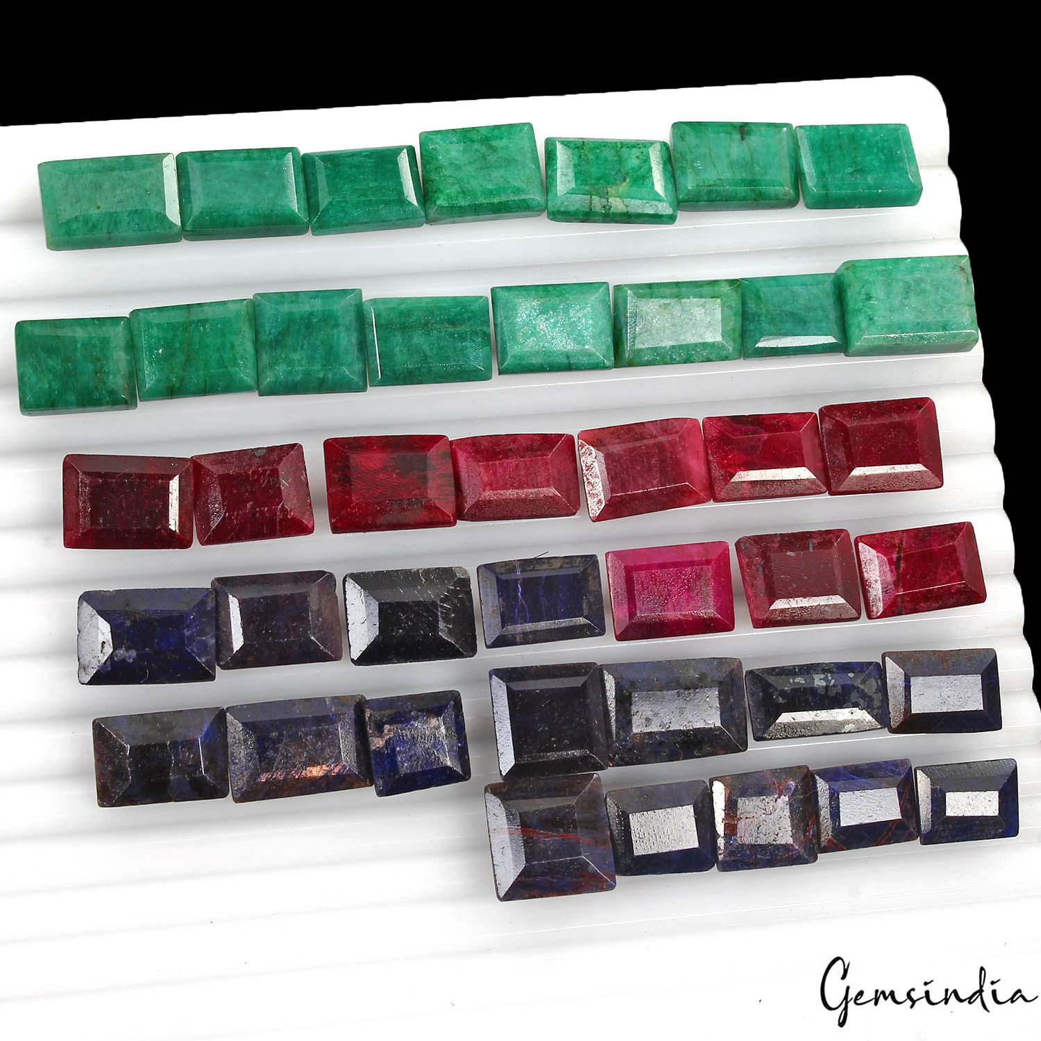 Emerald Lot, Loose Gemstone — 41 Pieces, 10mm to 16mm, 400 Ct, Madagascar