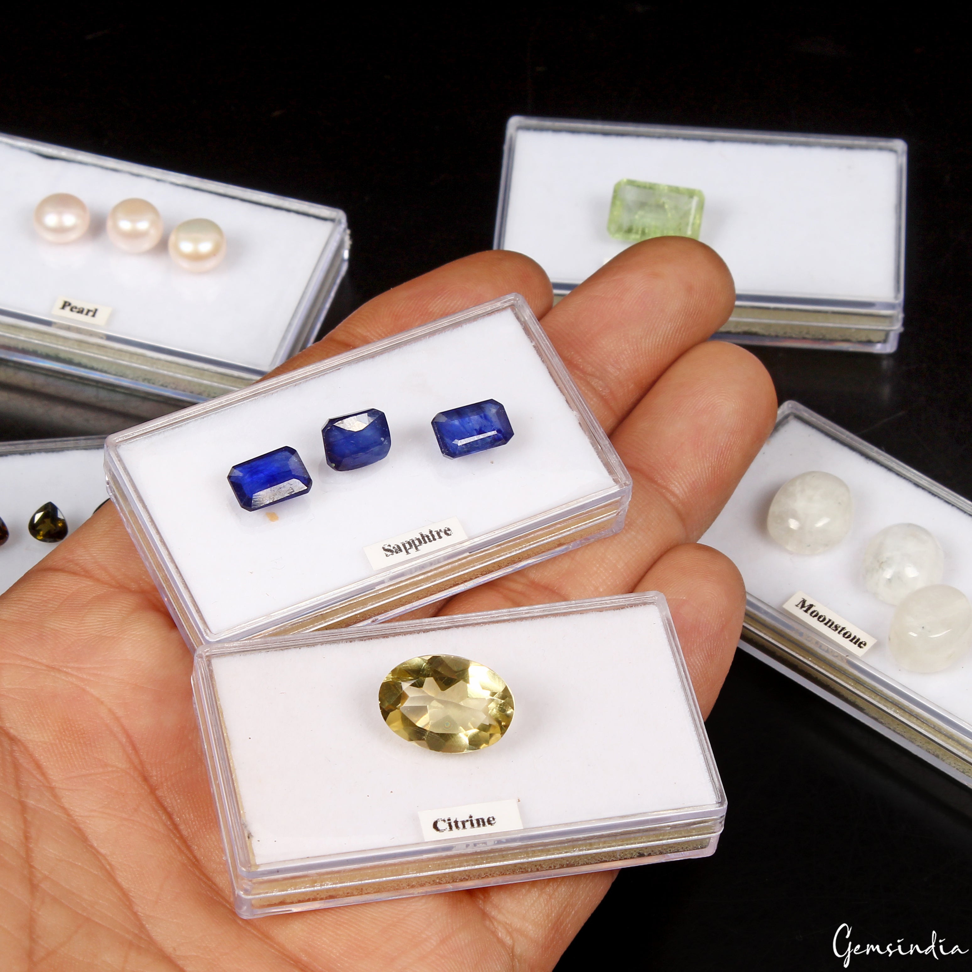 MIX LOT LOOSE FACETED NATURAL GEMSTONES MIXED GEMS WHOLESALE LOOSE GEM ~43+ CTS