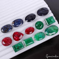13 Pc Natural Emerald Ruby Sapphire Mix Cut Top Grade Certified Gemstones 300 Ct