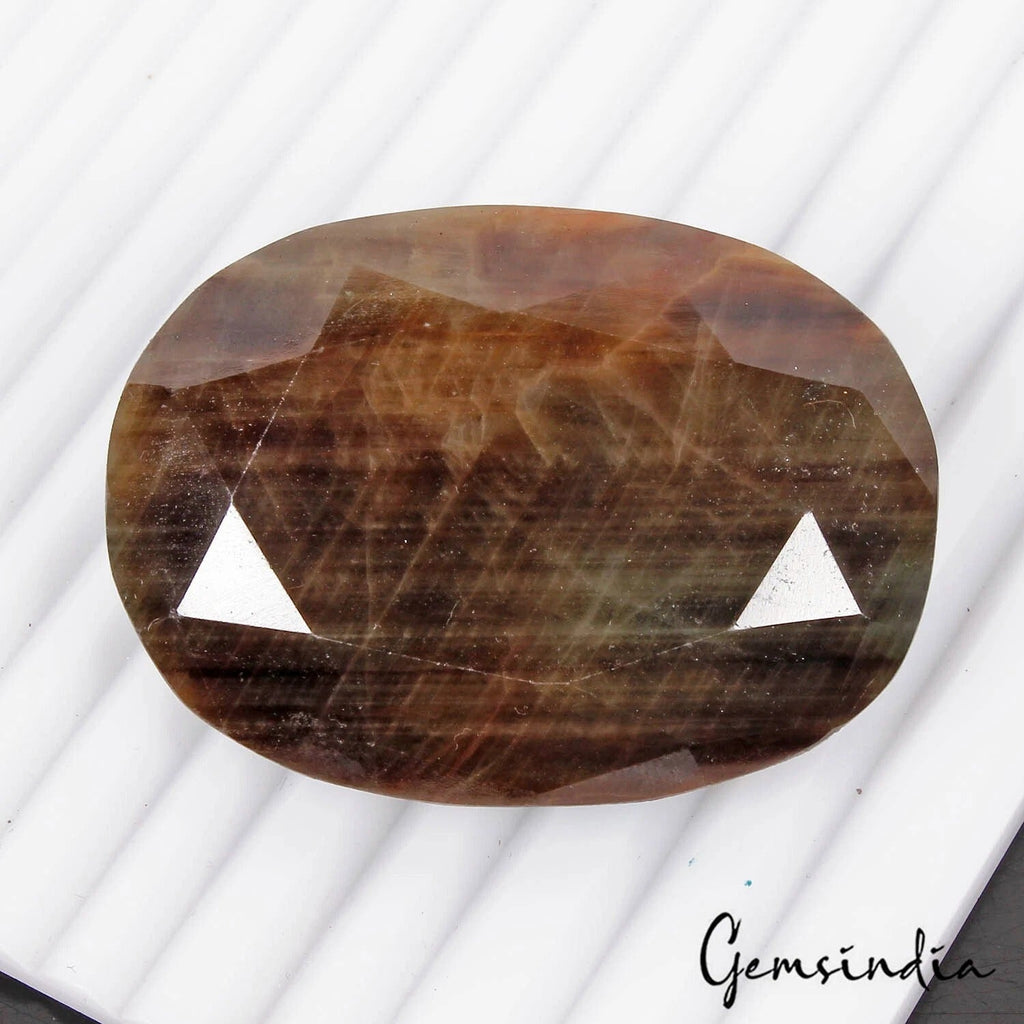 450 Ct Natural Untreated Brown Sapphire Oval Cut Faceted Earth Mined Huge Gems