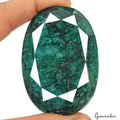 1060 Ct Natural Dark Green Emerald Oval Faceted Earth Mined Loose Huge Gemstone
