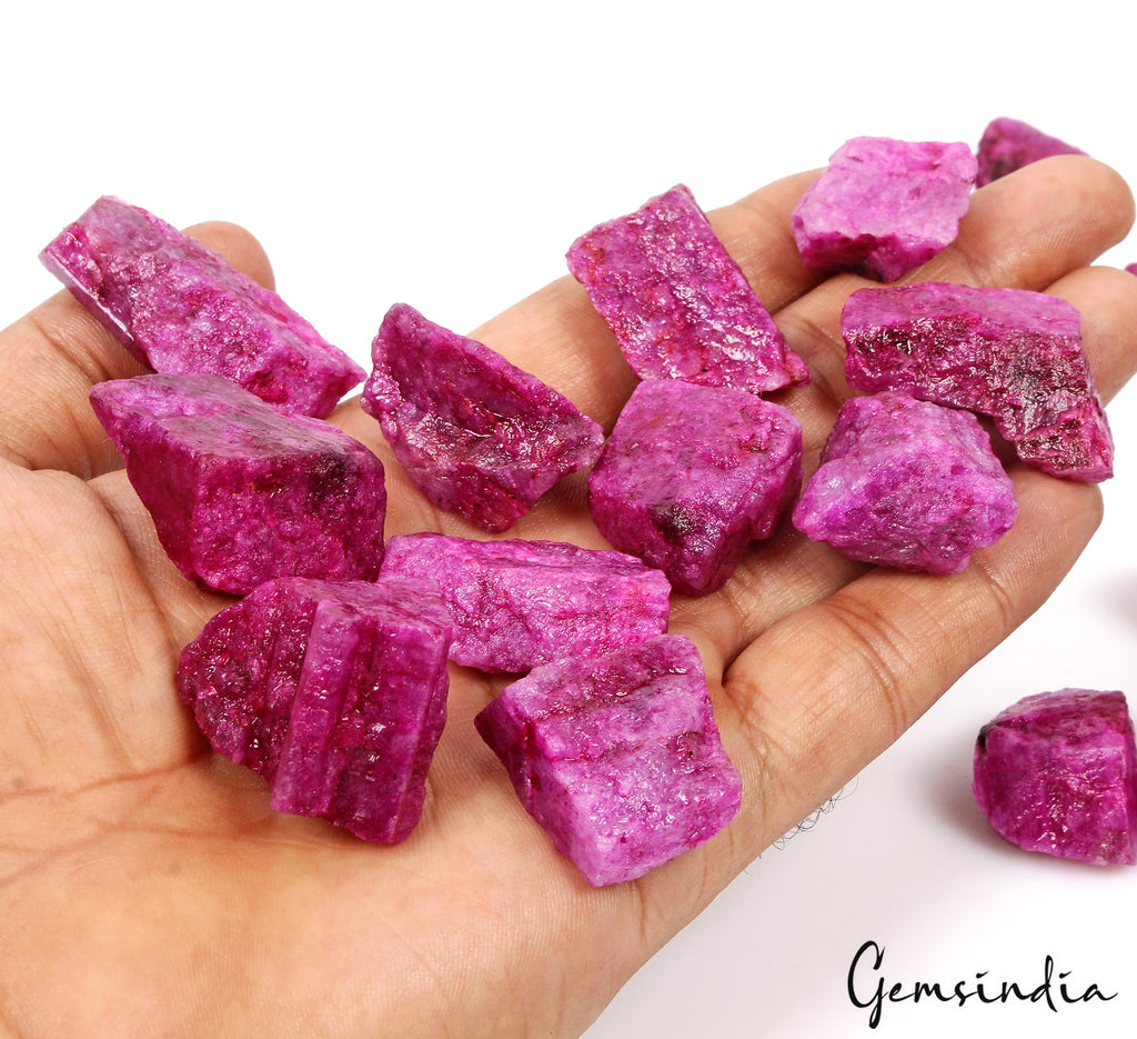 Red Beryl Rough Collection 1000Ct Natural Crystals Mineral Specimen Raw Gems Lot