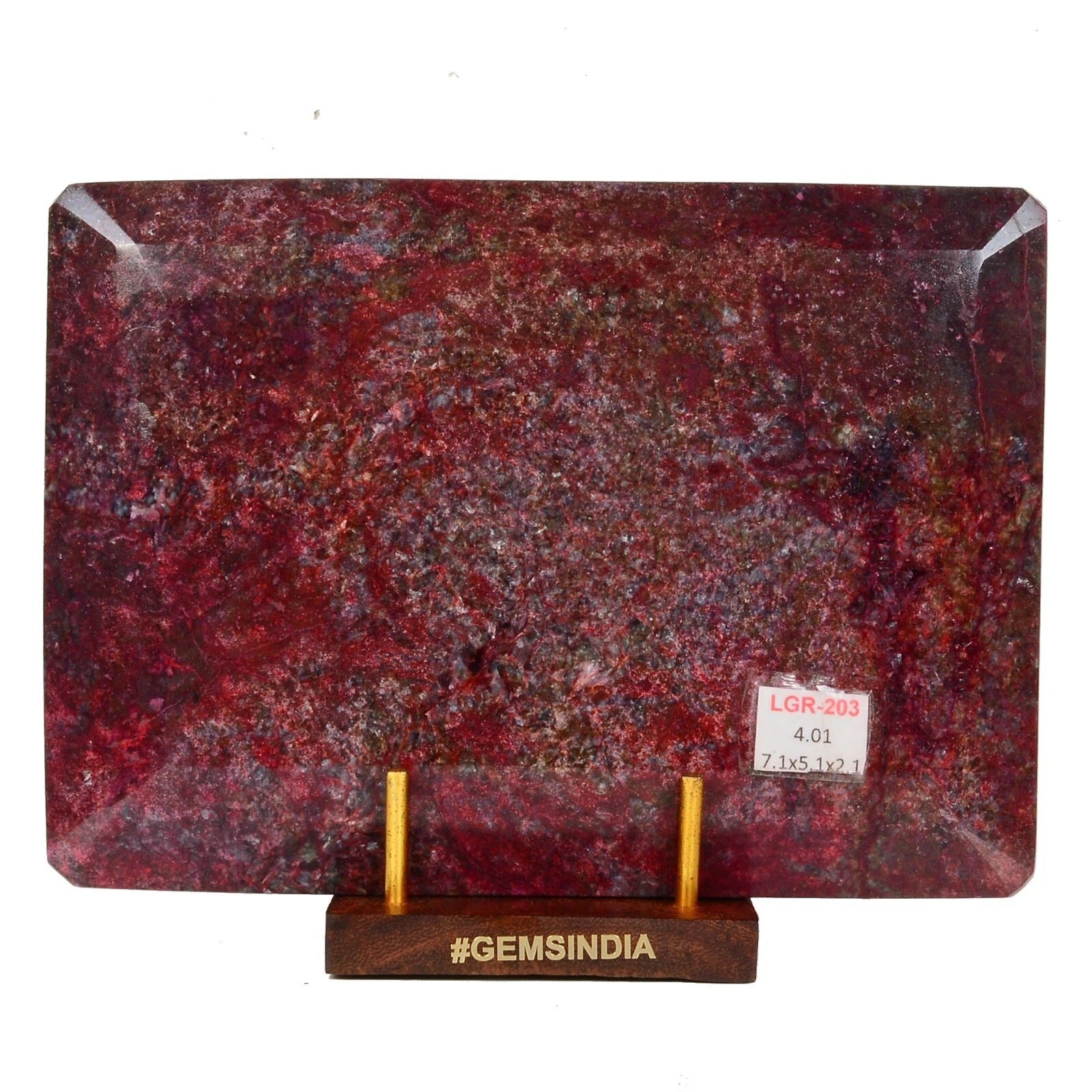 Ruby Loose Gemstone, Octagon Cut, Color Enhanced — 7.1x5.1x2.1 Inches, 20050 Ct (4.01 Kg), Madagascar