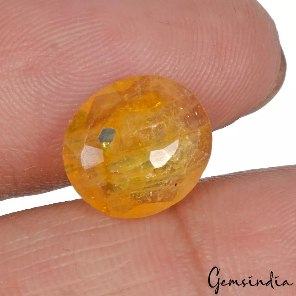 Yellow Sapphire Loose Gemstone, Untreated — 11x9.6x3 mm, 3.80 Ct, Sri Lanka