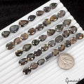 280 Ct Natural Untreated Brown/Black Sapphire Mixed Cut Loose 10-16mm Gemstones