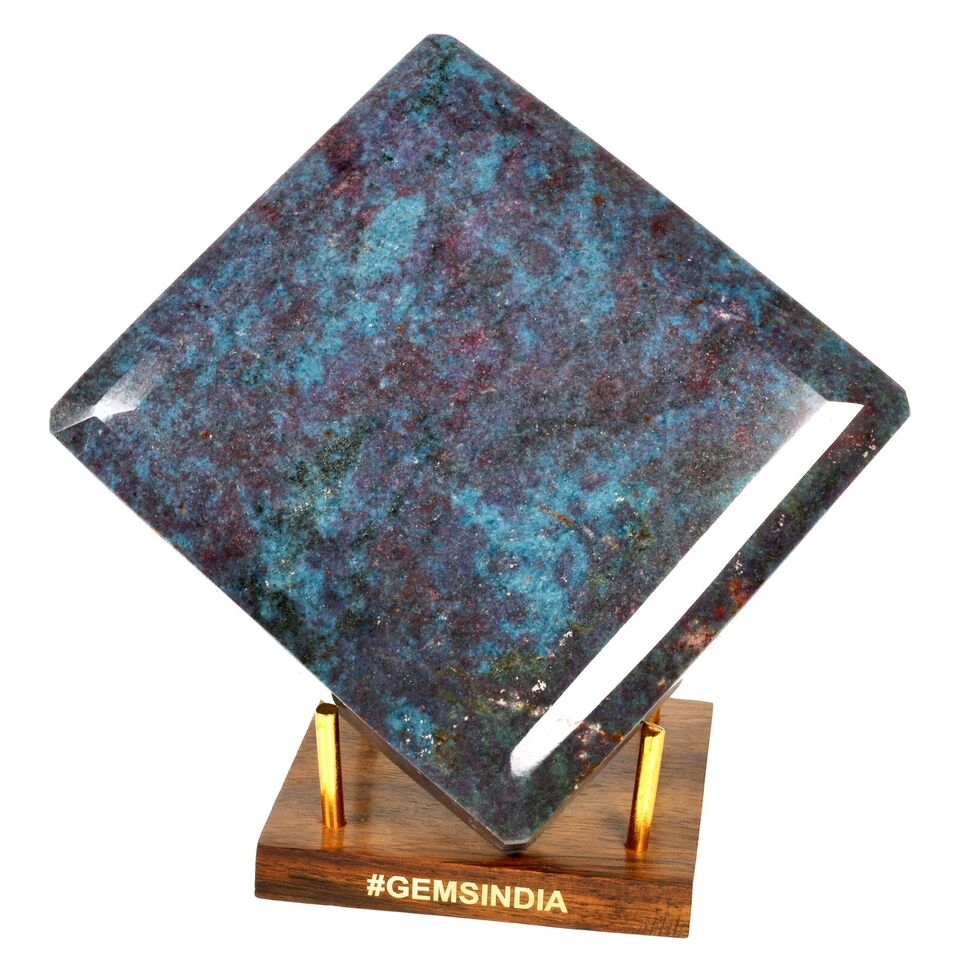 1.6 Kg Natural Ruby Kyanite Octagon Cut Untreated Huge Rare Earth Mined Gemstone