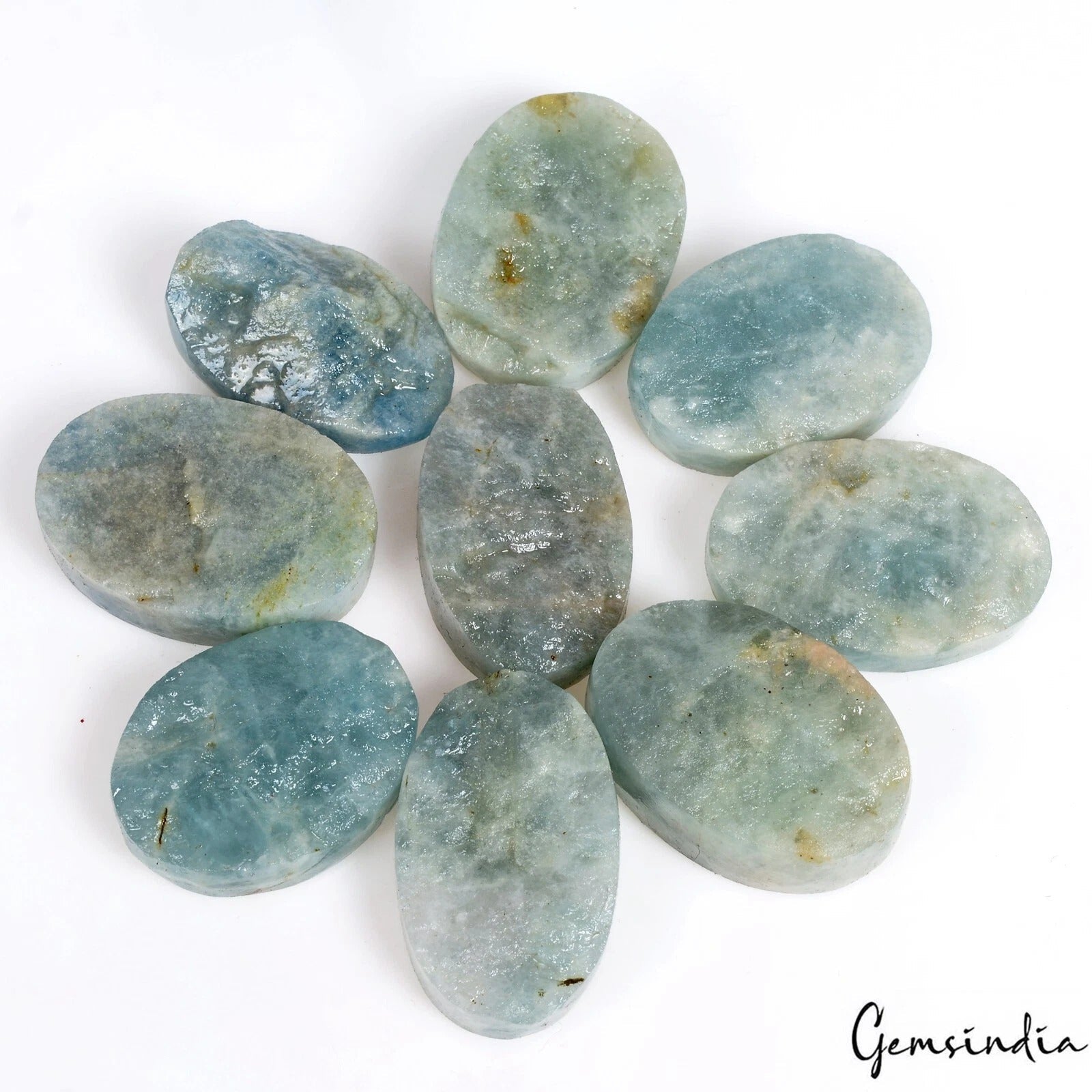 500 Ct Natural Blue Green Untreated Aquamarine Druzy Uncut Raw Rough Gems Lot
