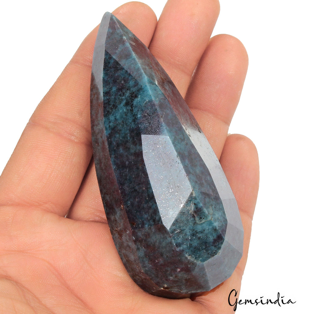 820 Ct Natural Untreated Ruby Kyanite Pear Faceted Earth Mined Museum Size Gems