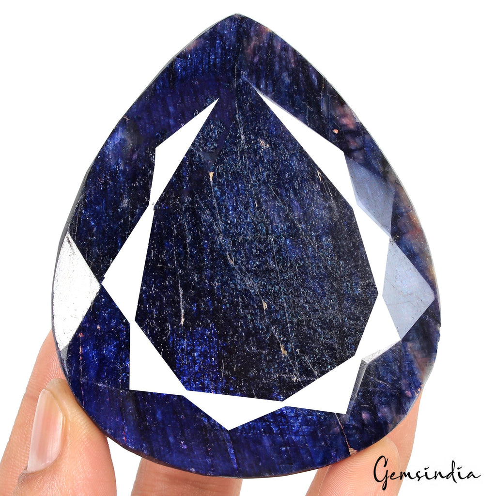 2230 Ct Natural Royal Blue Sapphire Pear Faceted Earth Mined Museum Size Gems