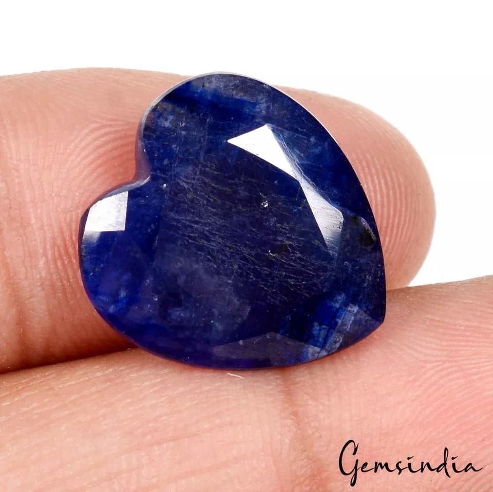 Certified 13.70Ct Natural Royal Blue Rare Sapphire Heart Cut Loose Precious Gem