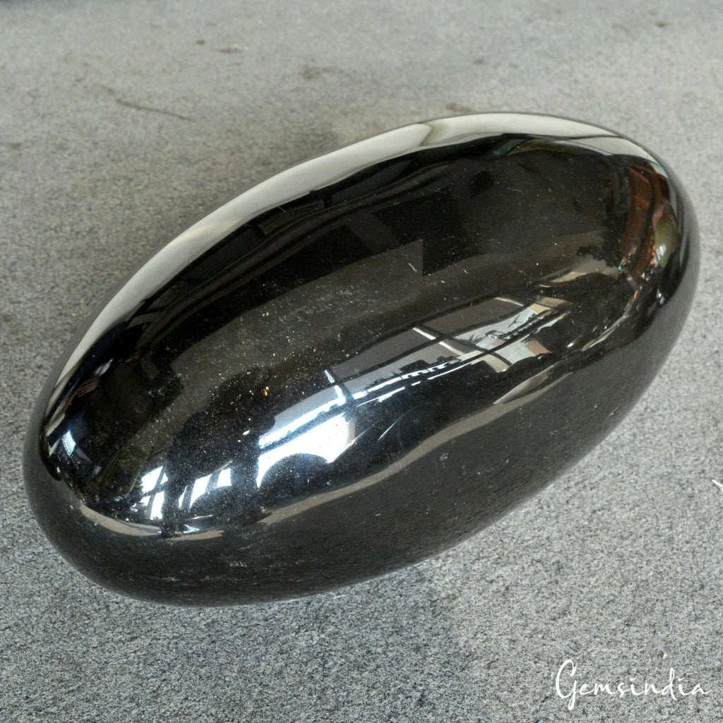 Superb Huge 15.5" Black Obsidian Crystal Healing High Polish Stone Lingam 22.2kg
