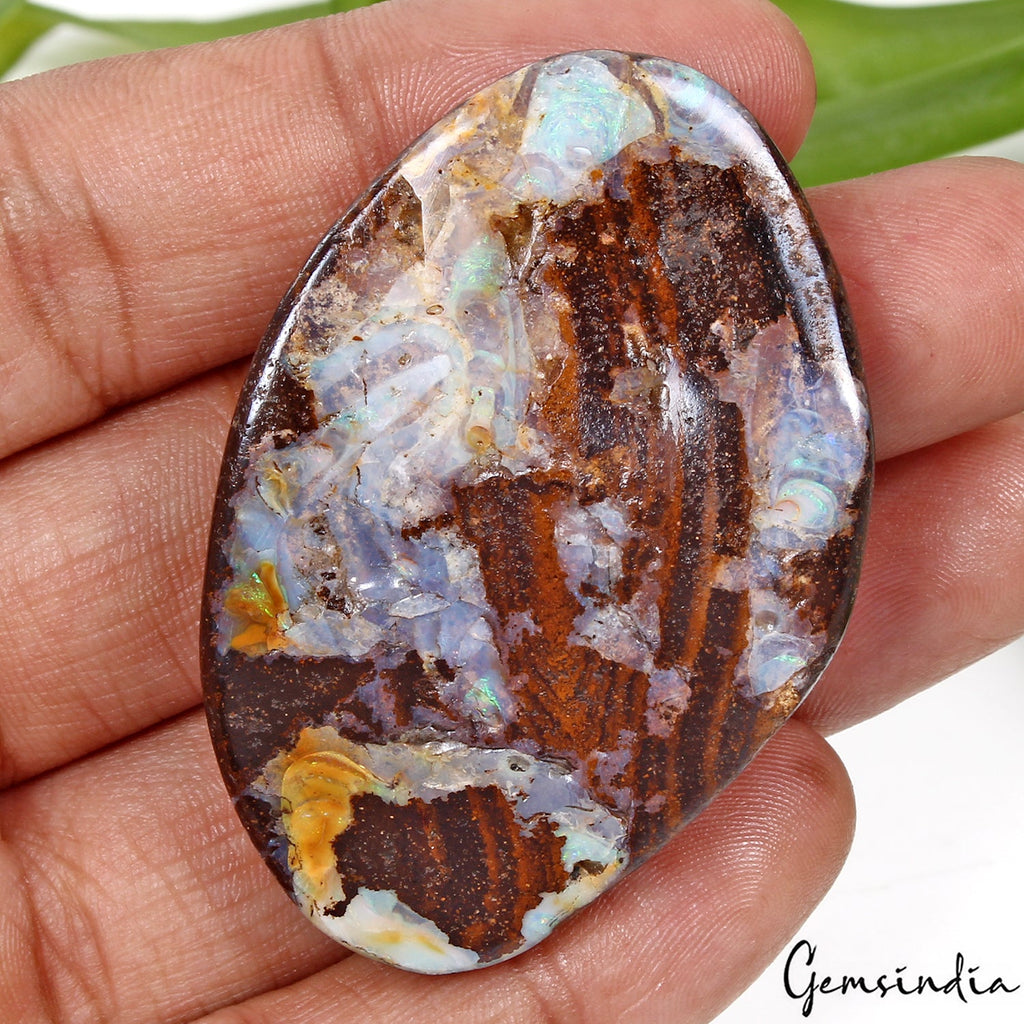 195.50 Ct Free Form Cabochon Natural Winton Matrix Boulder Opal - Queensland Gem