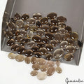 168 Cts/65 Pcs Natural Untreated Smoky Quartz Oval Cab Loose Gems For Jewelry