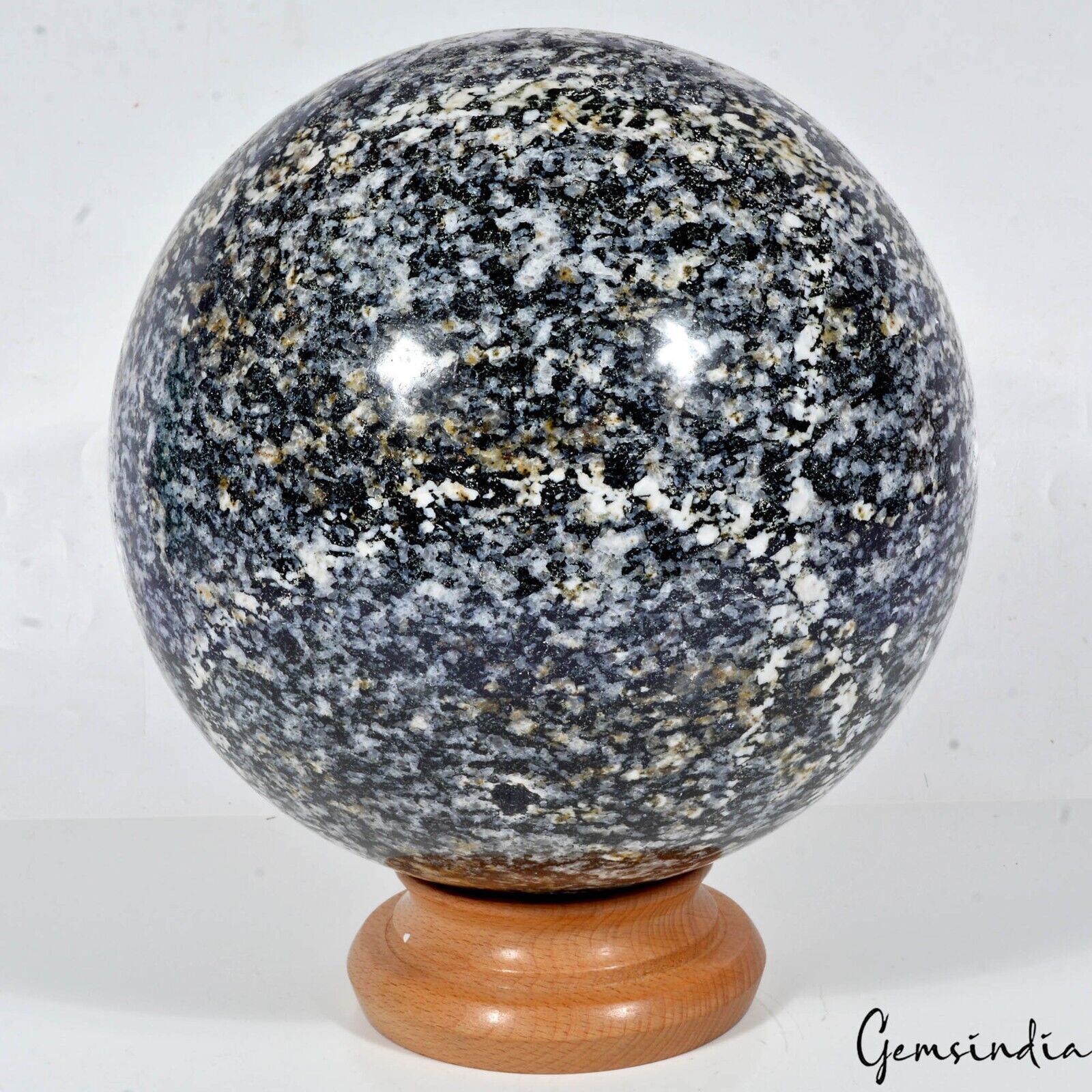 11.5 Kilo Natural Snowflake Obsidian Large Crystal Healing Mineral Sphere/Ball