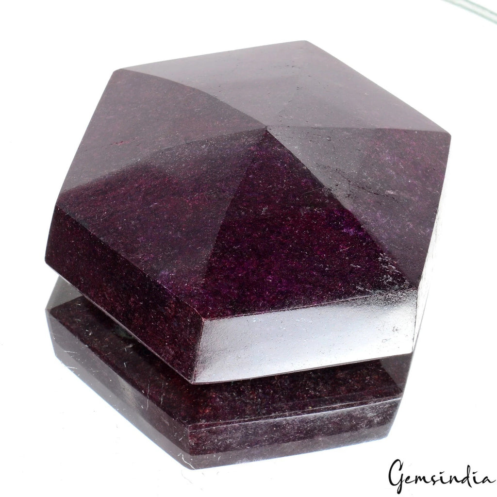 Ruby Loose Gemstone, Color Enhanced, Red — 3.75X3.25X1.6 Inches, 3150 Ct (0.63 Kg), Madagascar