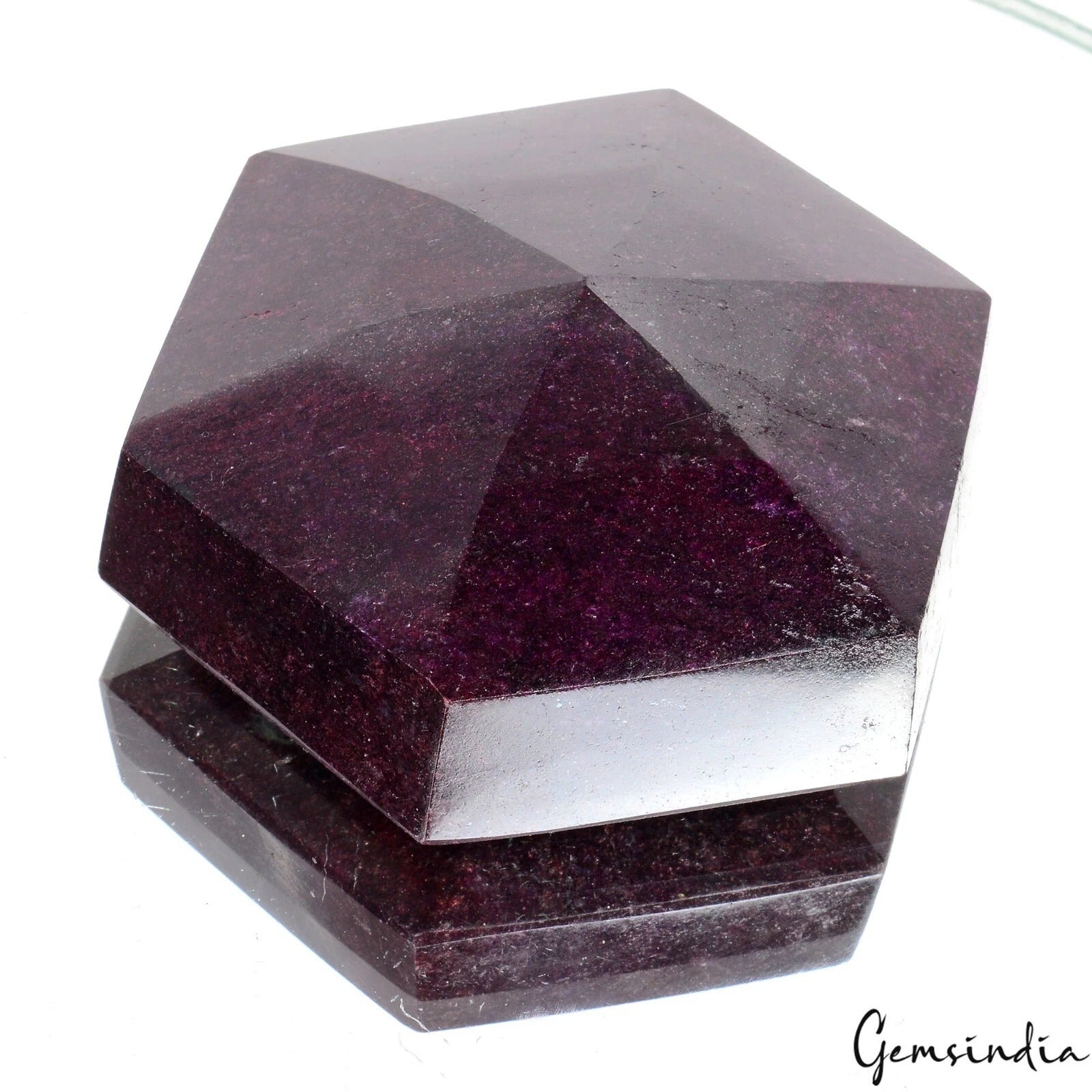 Ruby Loose Gemstone, Color Enhanced, Red — 3.75X3.25X1.6 Inches, 3150 Ct (0.63 Kg), Madagascar