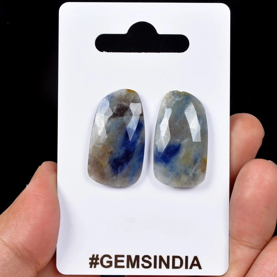 Blue Sapphire Lot, Loose Gemstone — 2 Pieces, 29mm, 48.60 Ct