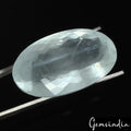 Certified 72.50 Cts Natural Untreated Brazilian Green Aquamarine Oval Rare Gem