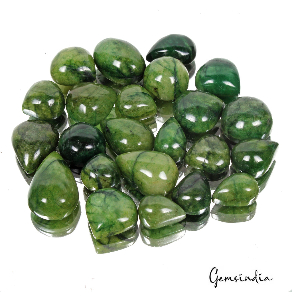 440 Ct Natural Nice Green Brazilian Emerald Mix Cabochon Loose Gems Lot 23 Pcs