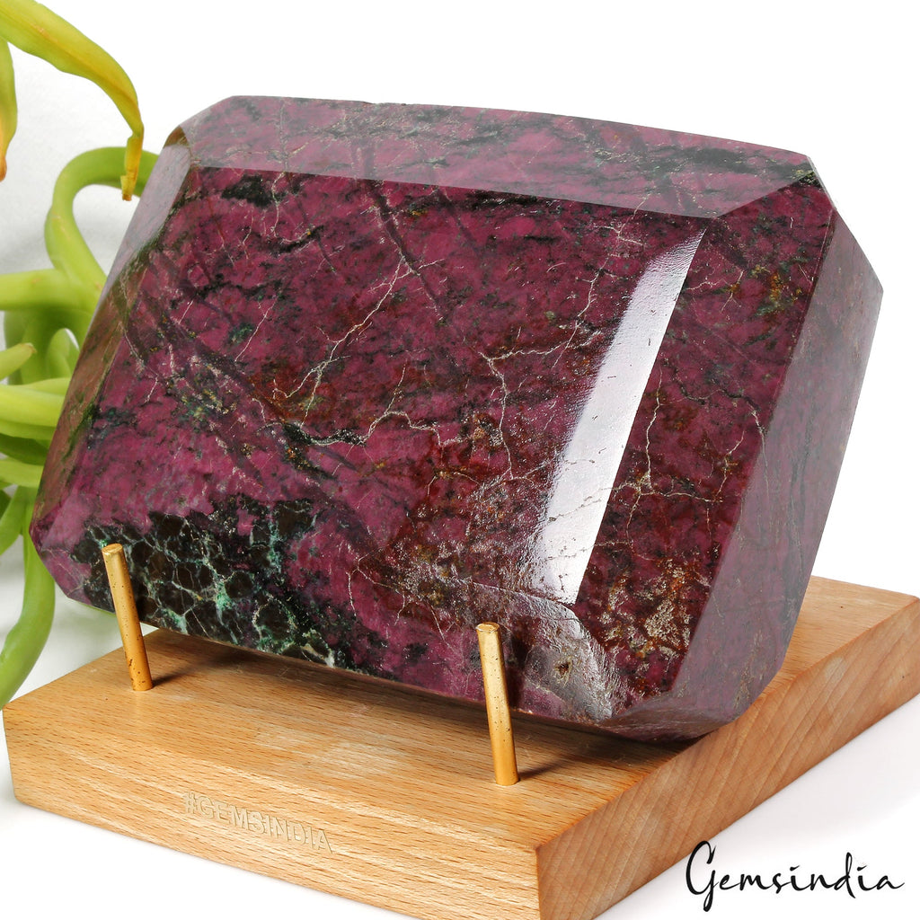 3.1 Kilo Natural Untreated Dark Red Ruby Octagon Cut Loose Museum Size Gemstone