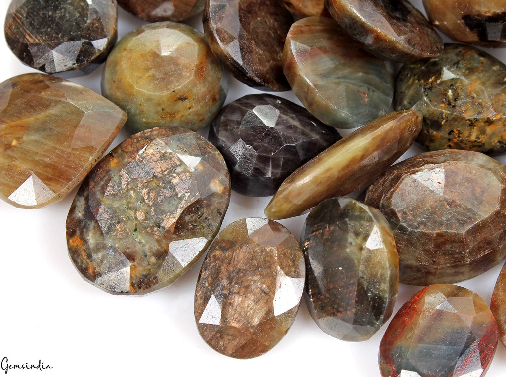 5000 Ct/57 Pc Natural Untreated Brown Sapphire Mix Cut Loose Wholesale Gems Lot