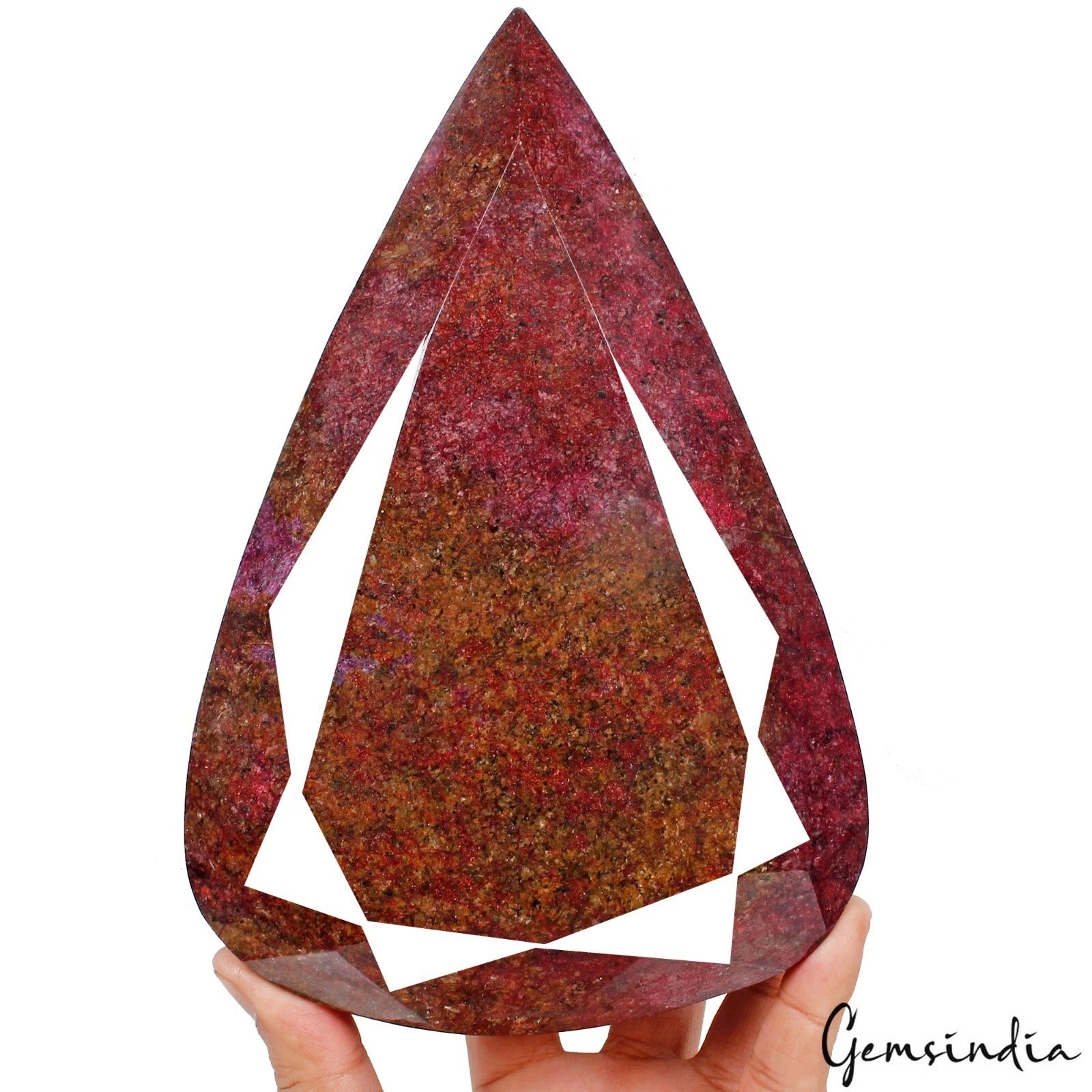 Ruby Loose Gemstone, Color Enhanced, Red — 8.5 x 5.5 x 4 Inch, 23150 Ct (4.63 Kg), Madagascar
