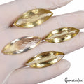 Citrine Lot, Loose Gemstone, Marquise Cut, Yellow — 4 Pieces, 34mm to 40mm, 128.50 Ct, Brazil