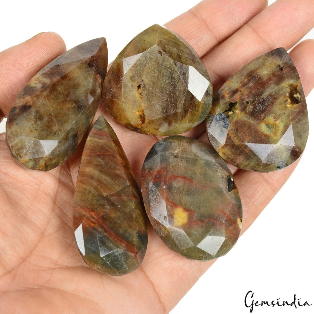 Sapphire Lot, Loose Gemstone, Untreated, Brown — 5 Pieces, 39mm to 57mm, 1380 Ct