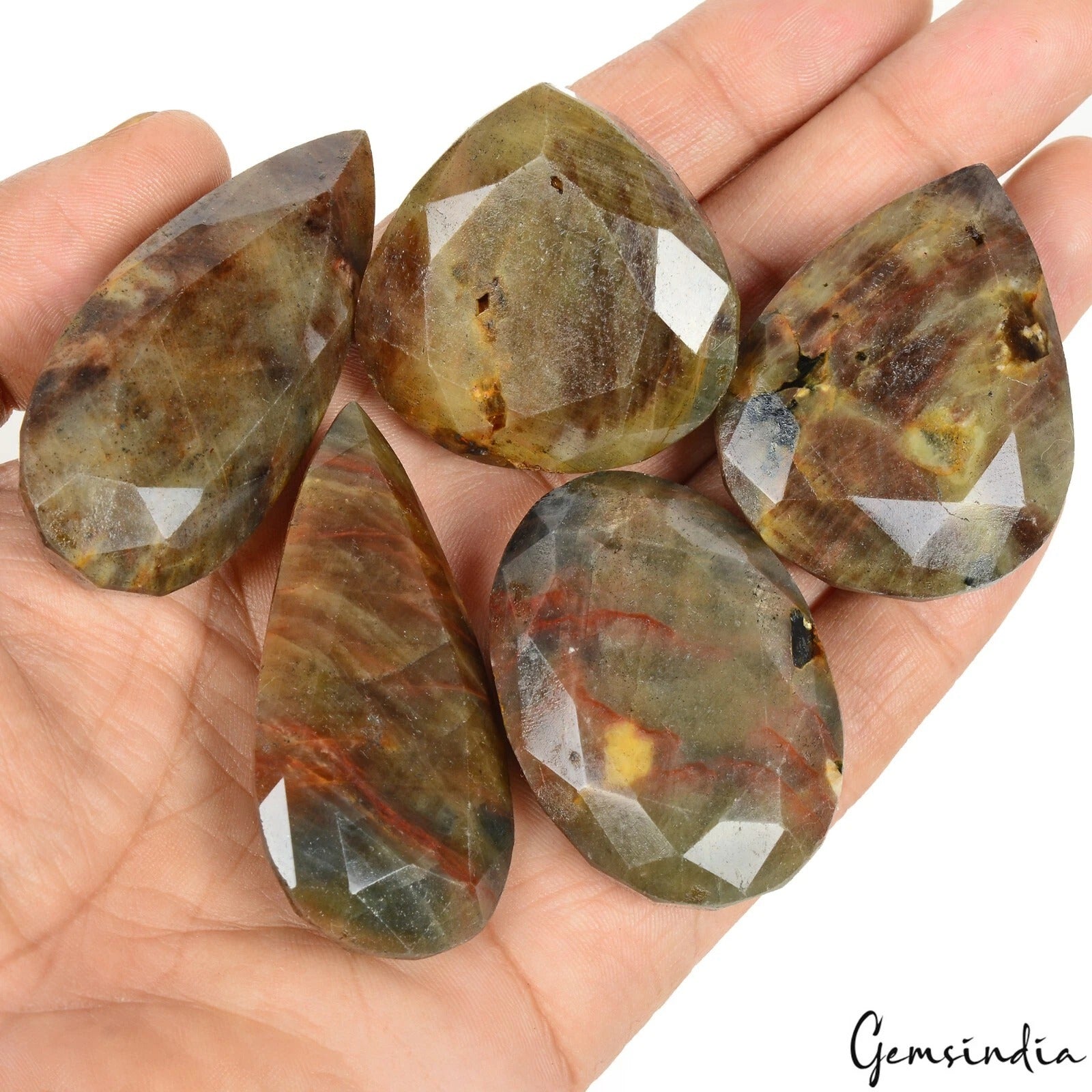 Sapphire Lot, Loose Gemstone, Untreated, Brown — 5 Pieces, 39mm to 57mm, 1380 Ct