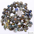 800 Ct Natural Multi Labradorite Mix Shape Cabochon Loose Gemstone Wholesale Lot