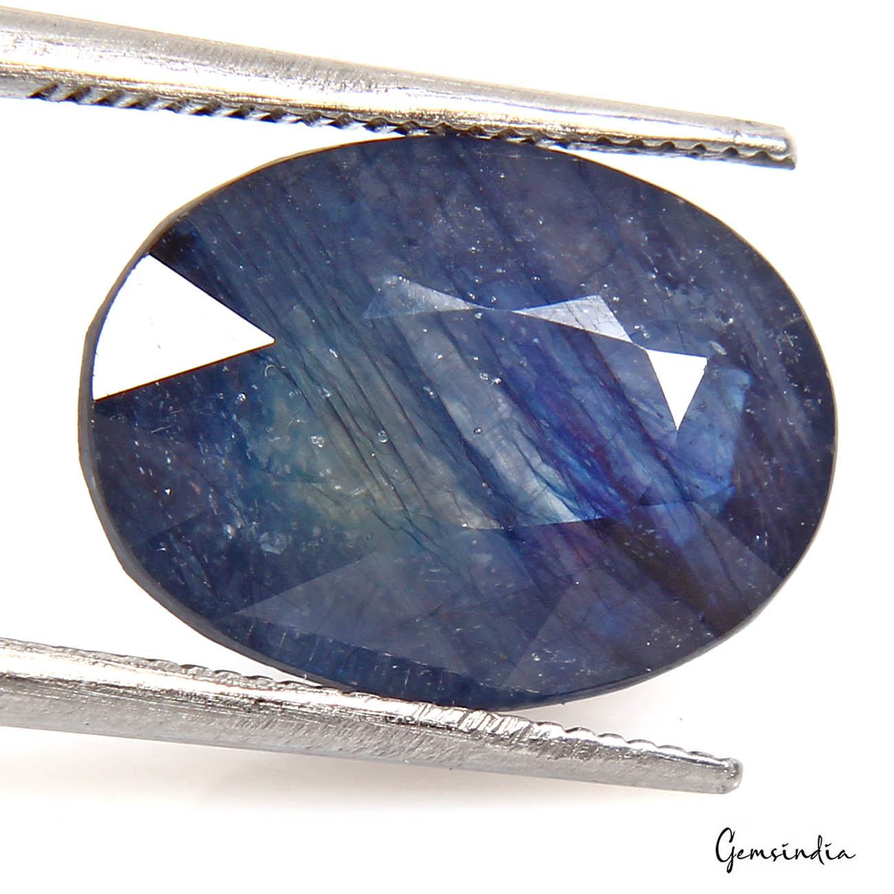 Certified 8.80 Cts Natural Ceylon Blue Sapphire Pitambari Neelam Oval Rare Gem