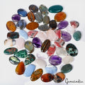 Onyx Lot, Cabochon, Untreated, Multi-Color — 49 Pieces, 27mm to 46mm, 2500 Ct