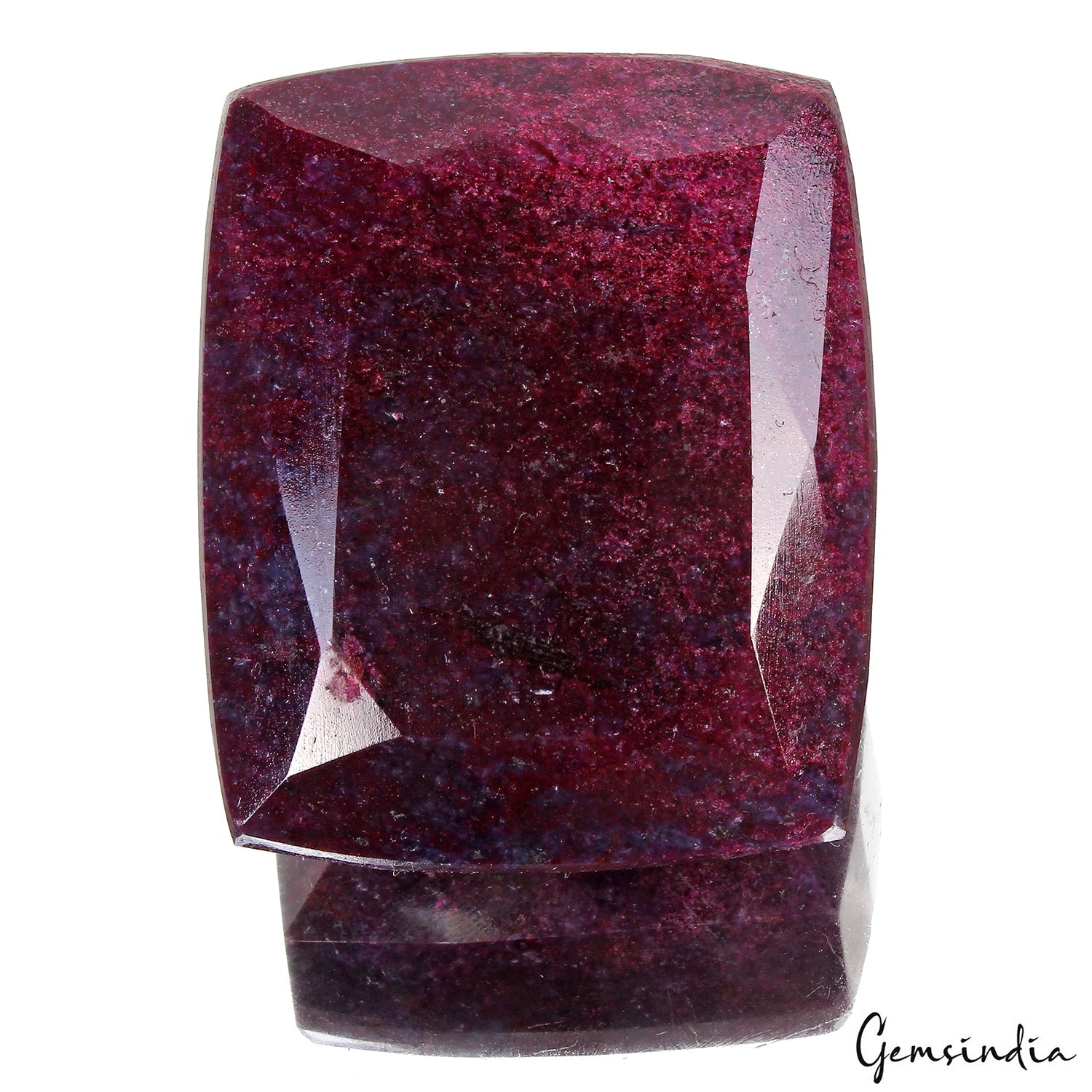 1760 Ct Natural Red Ruby Cushion Cut Earth Mined Museum Size Gemstone 70x51x31mm