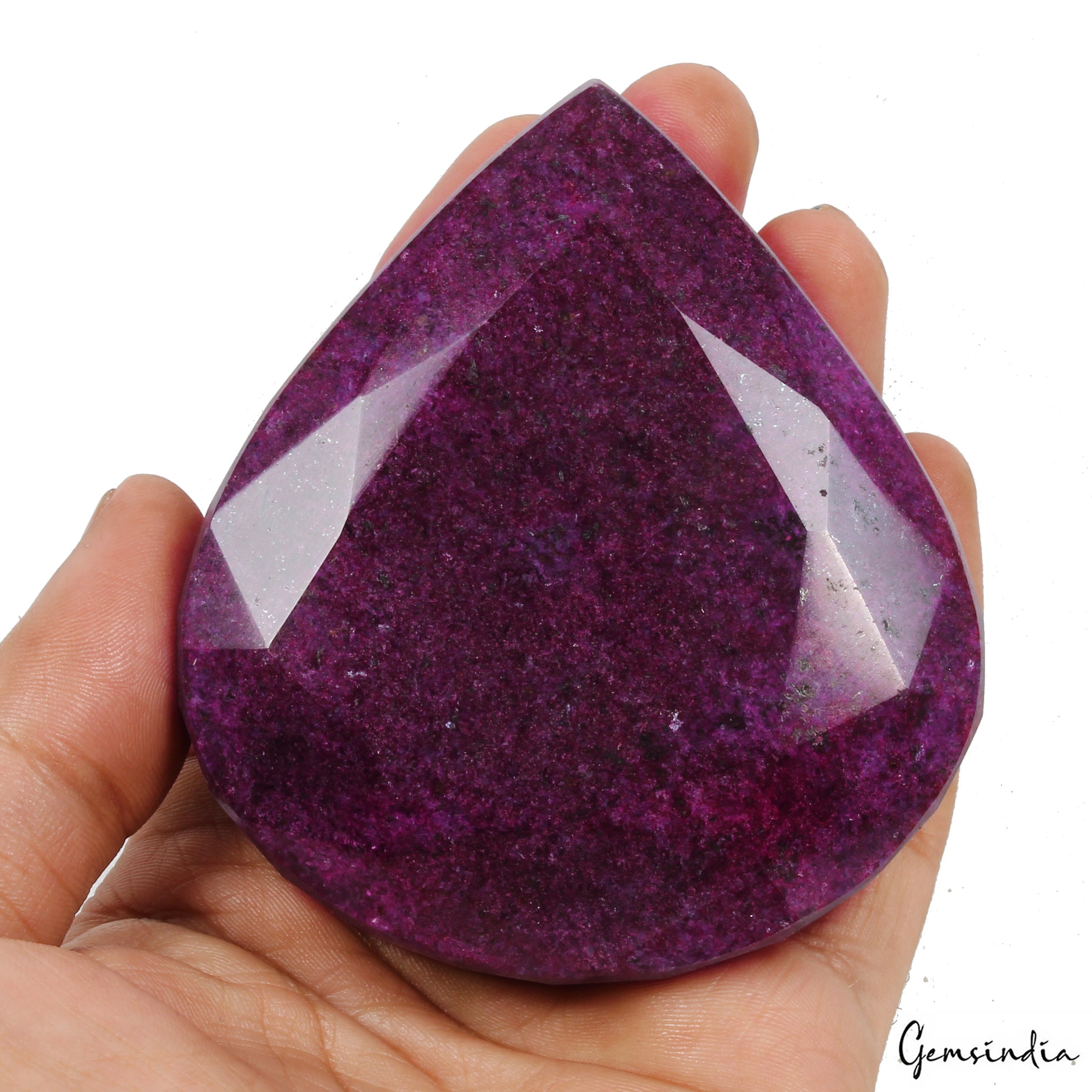 2070 Cts Natural Purple Hue Ruby Pear Cut Huge Size Loose Museum Size Gemstone