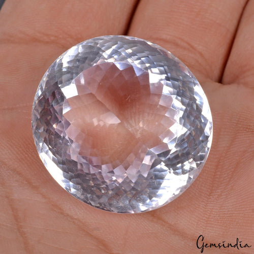Amethyst Loose Gemstone, Uneven Round — 27x25x17 mm, 72.30 Ct