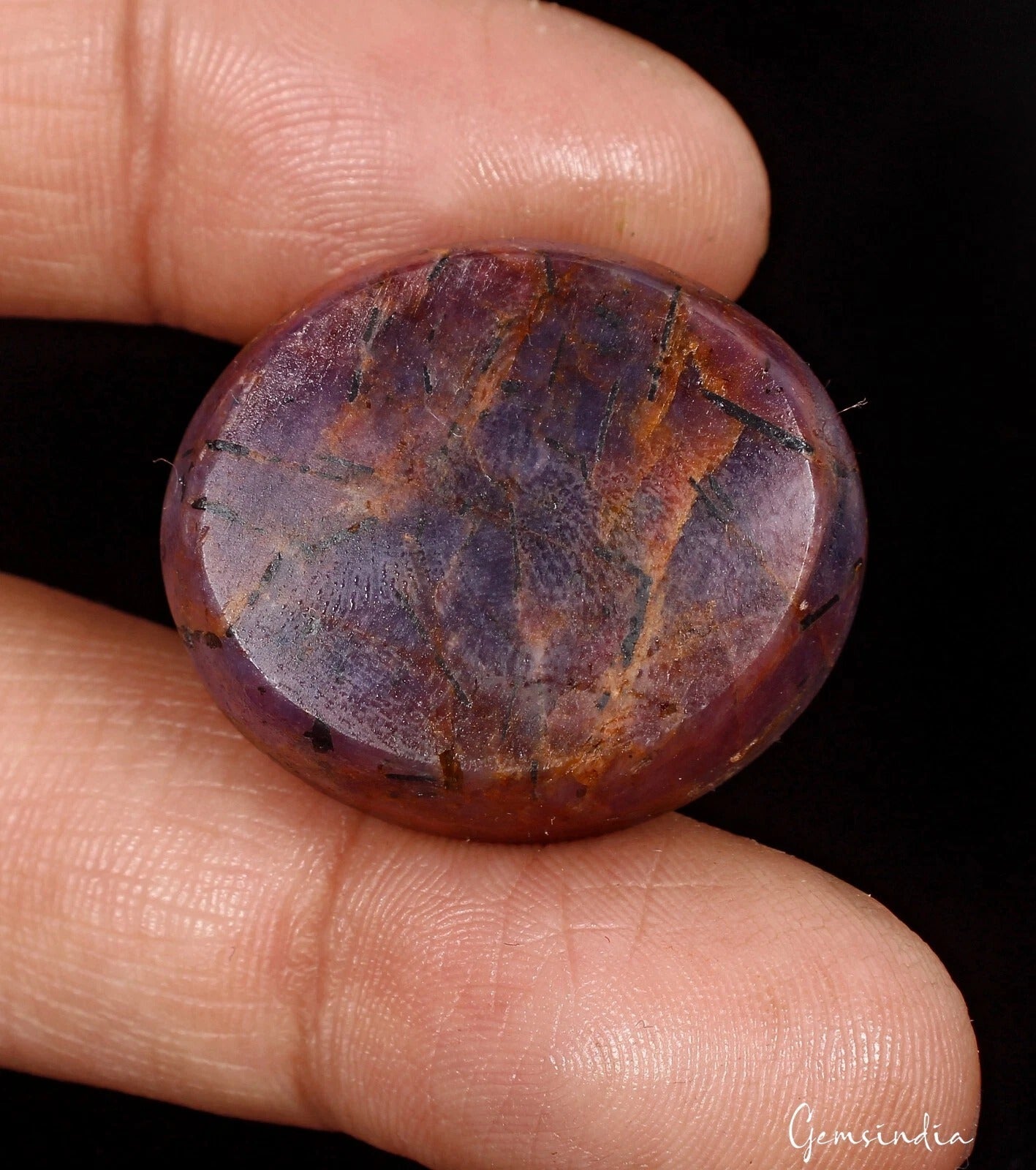 Ruby Cabochon, Oval Cabochon, Untreated — 29x24x15mm, 129 Ct, Madagascar